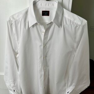 UNTUCKit Crisp White Mens Dress Shirt Large